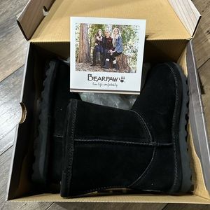 Bearpaw Boots Elle Youth Black Size 1 New